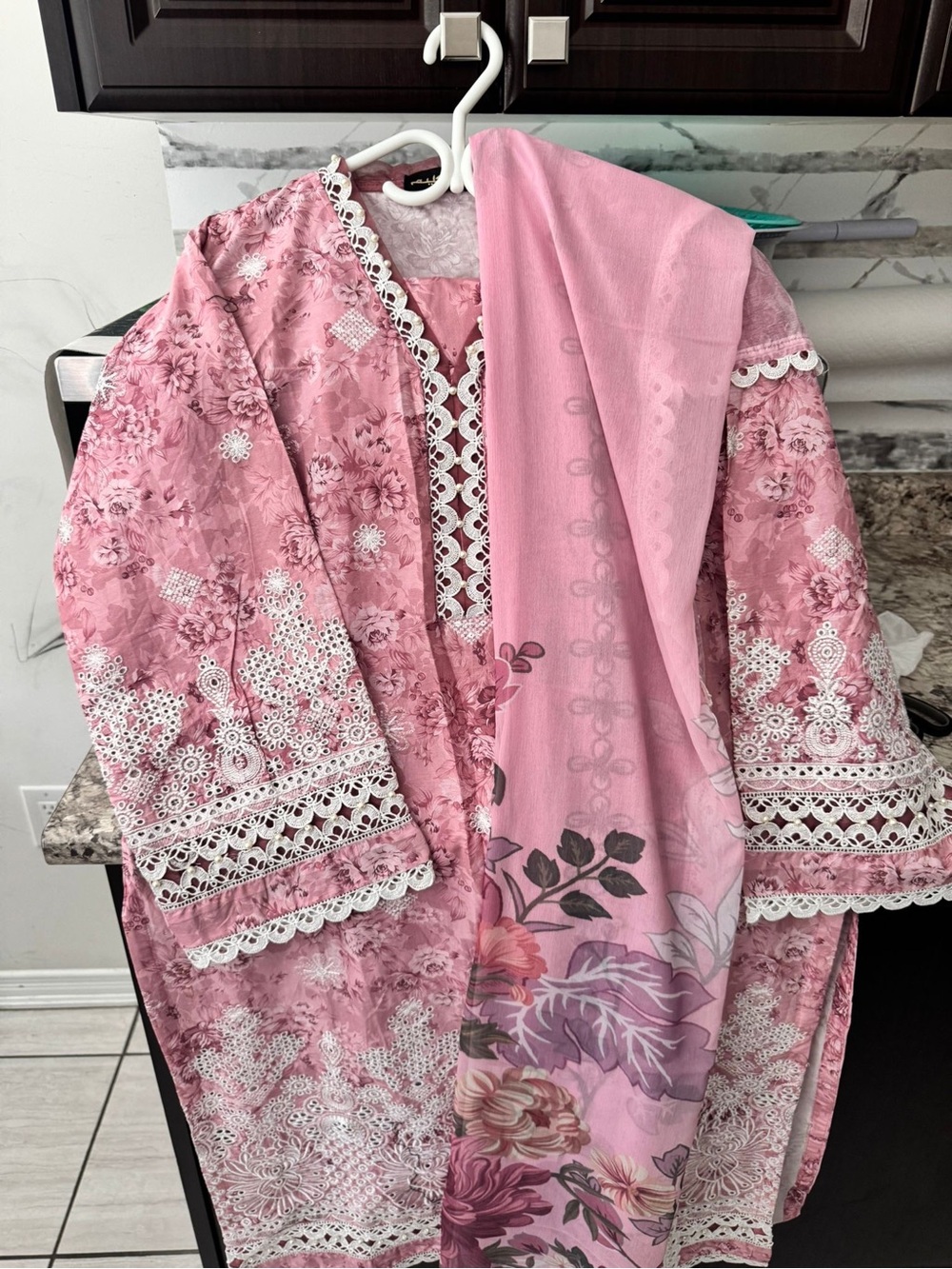 Pink Women's Embroidered pakistani suit(New)